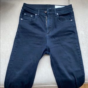 Rag & bone Justine High Waist Skinny Jeans 26 Coal